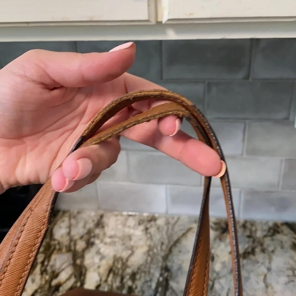 Michael Kors Brown Leather Jet Set Tote